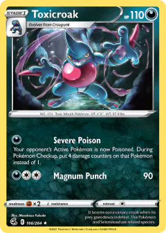 Toxicroak Rare card from Fusion Strike