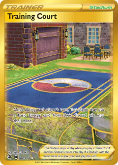 Training Court Rare Secret card from Fusion Strike