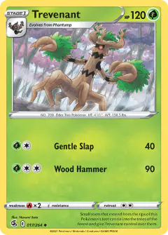 Trevenant Uncommon card from Fusion Strike