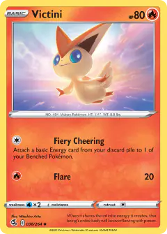 Victini Uncommon card from Fusion Strike