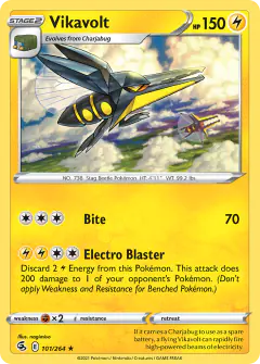 Vikavolt Rare card from Fusion Strike