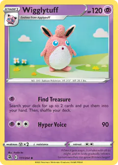Wigglytuff Uncommon card from Fusion Strike