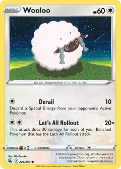 Wooloo Common card from Fusion Strike