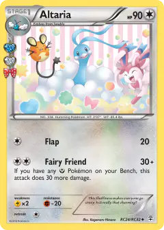 Altaria Uncommon card from Generations