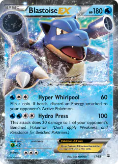 Blastoise-EX Rare Holo EX card from Generations