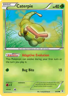 Caterpie Common card from Generations