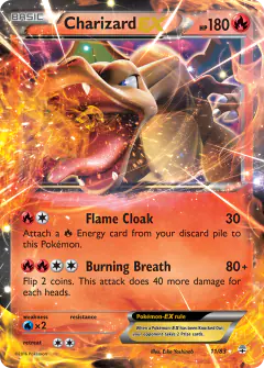 Charizard-EX Rare Holo EX card from Generations