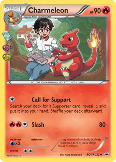 Charmeleon Common card from Generations
