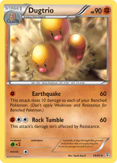 Dugtrio Rare card from Generations