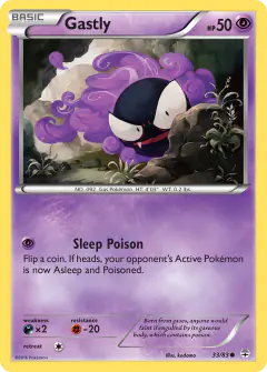 Gastly Common card from Generations