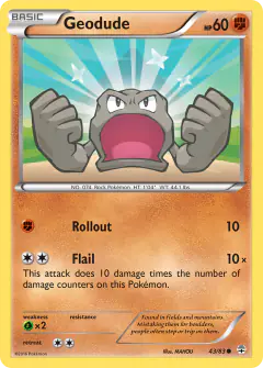 Geodude Common card from Generations