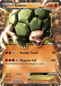 Golem-EX Rare Holo EX card from Generations