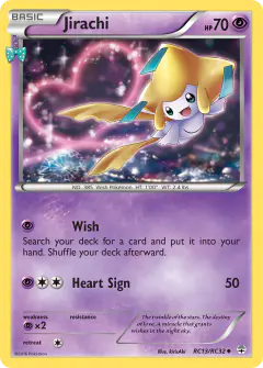 Jirachi Uncommon card from Generations