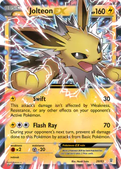 Jolteon-EX Rare Holo EX card from Generations
