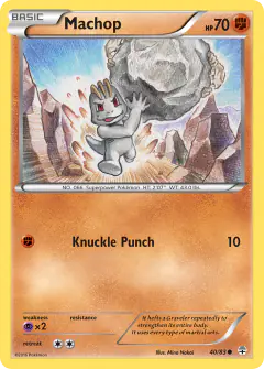 Machop Common card from Generations