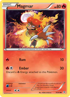 Magmar Common card from Generations