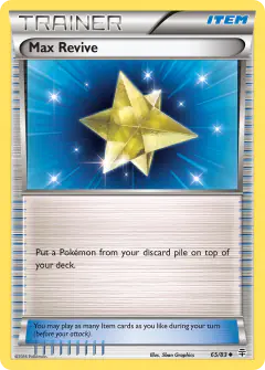 Max Revive Uncommon card from Generations