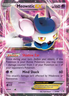 Meowstic-EX Rare Holo EX card from Generations
