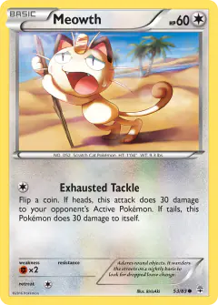 Meowth Common card from Generations