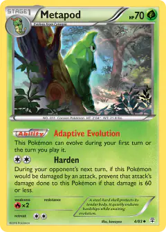 Metapod Uncommon card from Generations