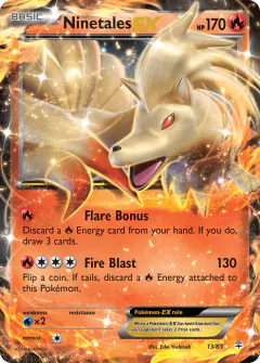 Ninetales-EX Rare Holo EX card from Generations