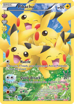 Pikachu Rare Ultra card from Generations
