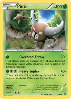 Pinsir Rare card from Generations