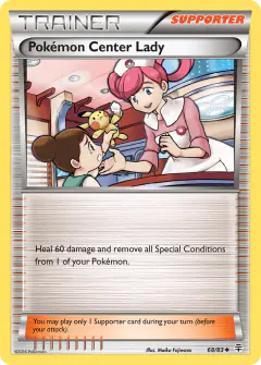 Pokémon Center Lady Uncommon card from Generations