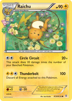 Raichu Common card from Generations