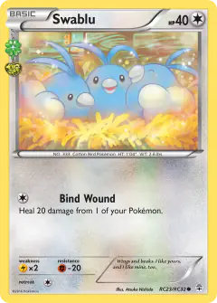 Swablu Common card from Generations