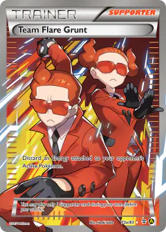 Team Flare Grunt Rare Ultra card from Generations