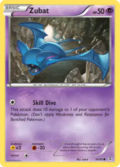 Zubat Common card from Generations