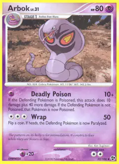 Arbok Uncommon card from Great Encounters