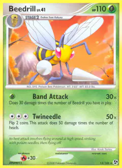Beedrill Rare card from Great Encounters