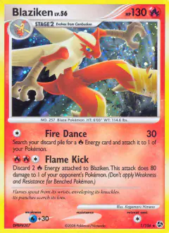 Blaziken Rare Holo card from Great Encounters