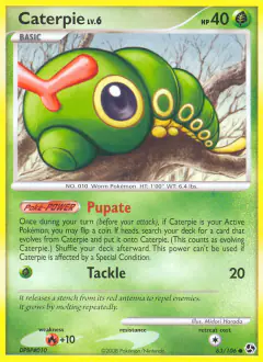 Caterpie Common card from Great Encounters