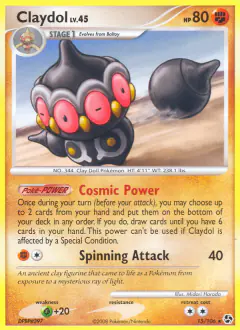 Claydol Rare card from Great Encounters