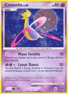 Cresselia Rare Holo card from Great Encounters