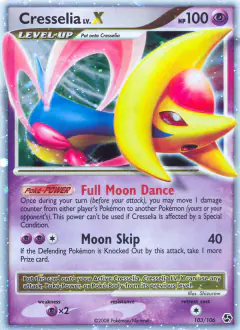 Cresselia LV.X Rare Holo LV.X card from Great Encounters