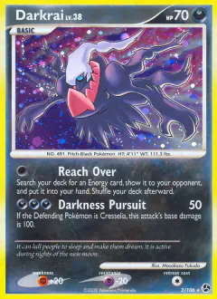 Darkrai Rare Holo card from Great Encounters