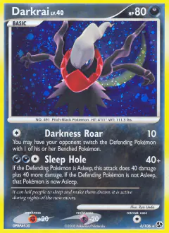 Darkrai Rare Holo card from Great Encounters
