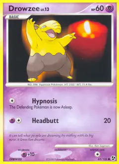 Drowzee Common card from Great Encounters