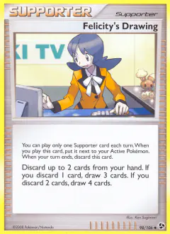 Felicity's Drawing Uncommon card from Great Encounters