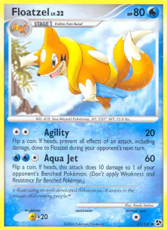 Floatzel Uncommon card from Great Encounters