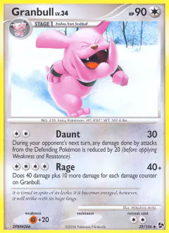 Granbull Uncommon card from Great Encounters