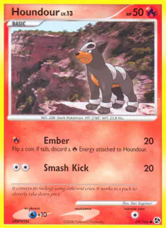 Houndour Common card from Great Encounters