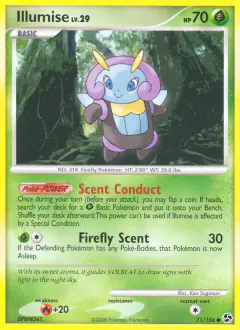 Illumise Common card from Great Encounters