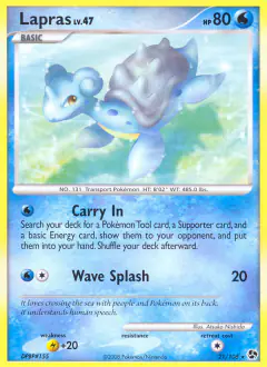Lapras Rare card from Great Encounters