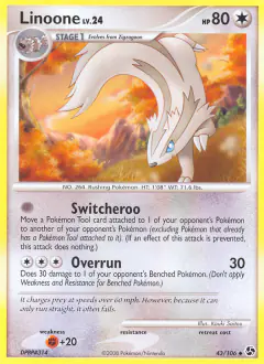 Linoone Uncommon card from Great Encounters