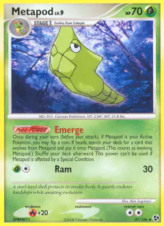 Metapod Uncommon card from Great Encounters